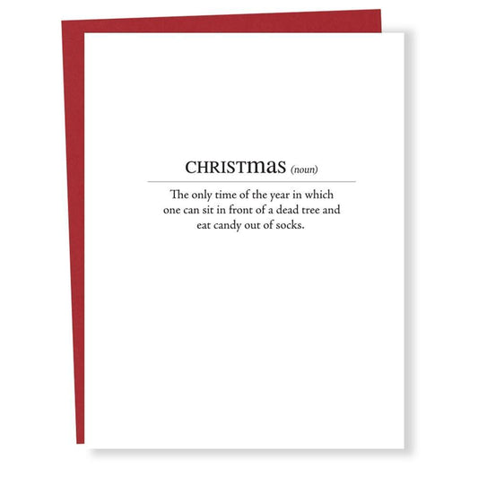 Christmas Definition Card