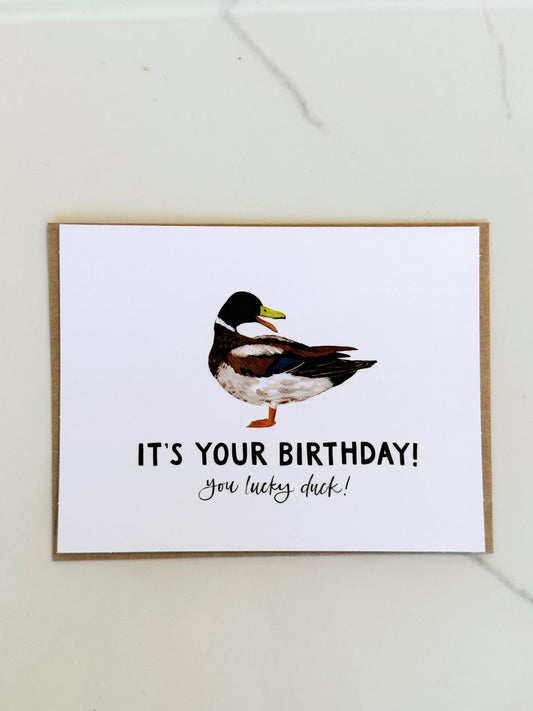 Lucky Duck Birthday Greeting Card