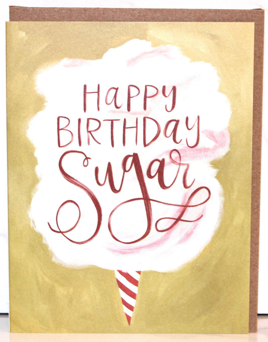 Cotton Candy Birthday Greeting Card