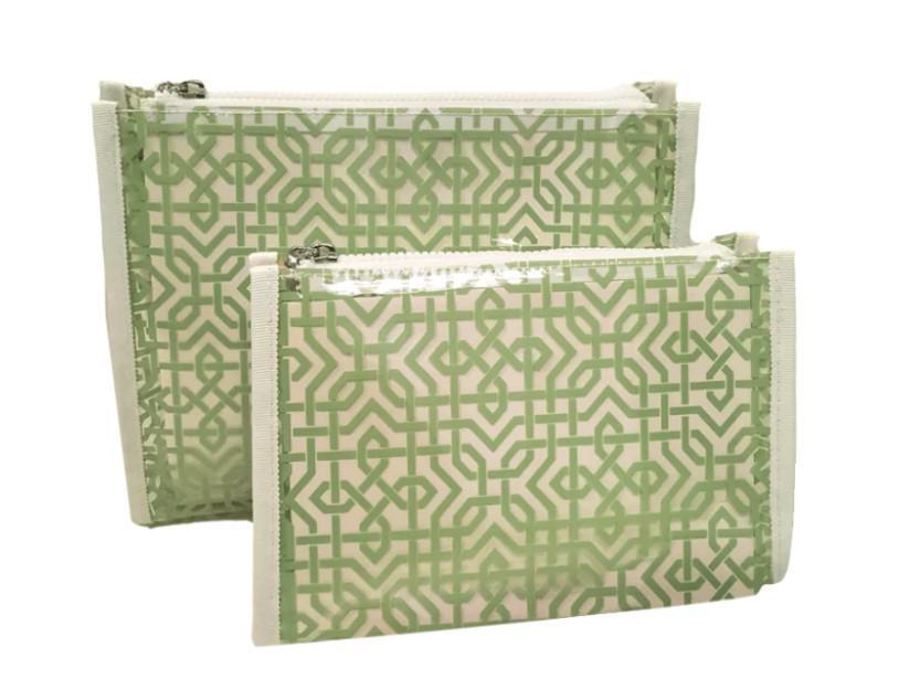 Lattice Leaf Travel Toiletry Bag Set