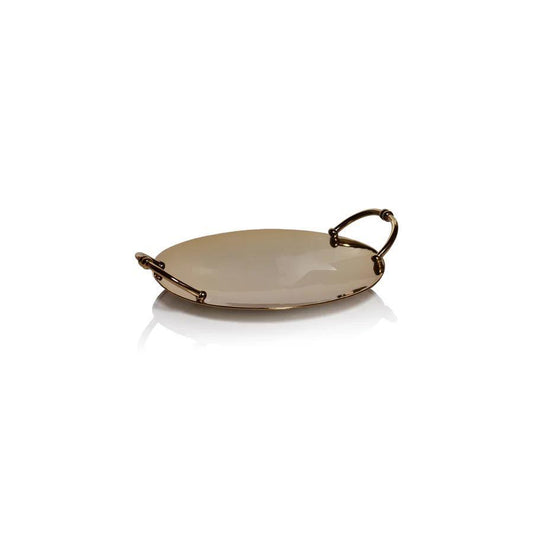 Gold Tray With Handles