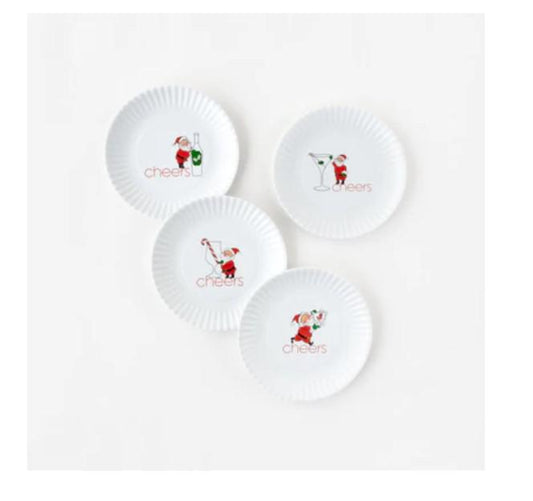 Santa Melamine Appetizer Plate