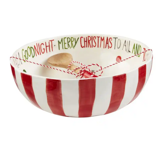 Christmas Serving Bowl and Spoon