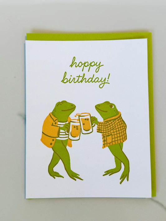 Frog Birthday Greeting Card