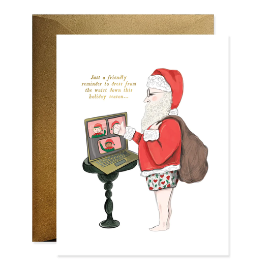 Santa Zoom Card