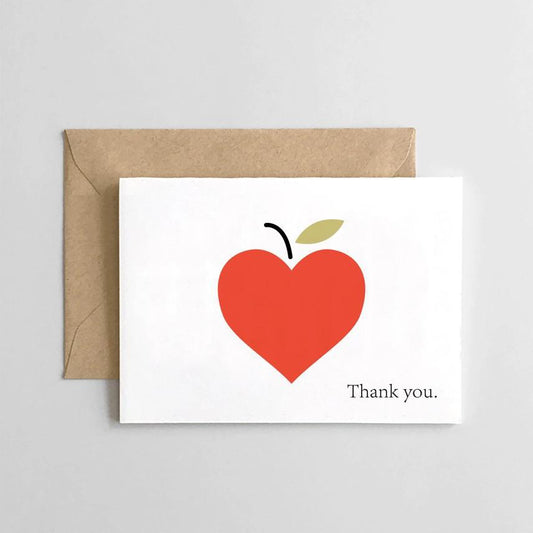 Teacher Apple Love Card