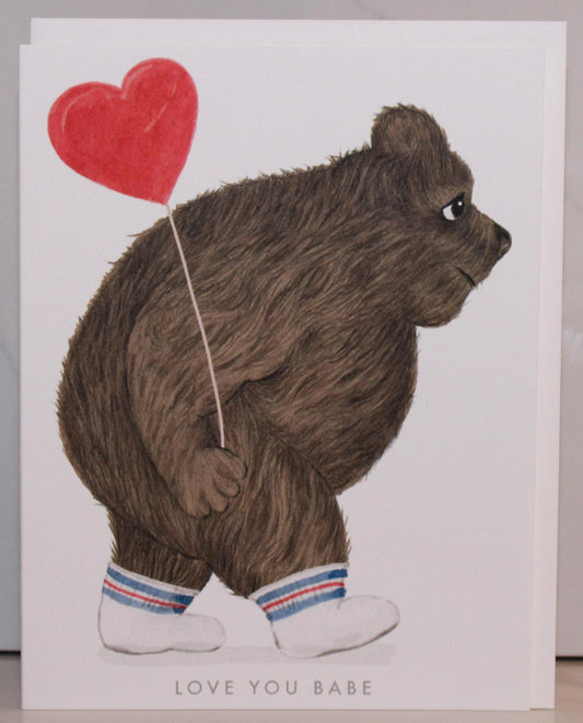 Love You Babe Bear Greeting Card