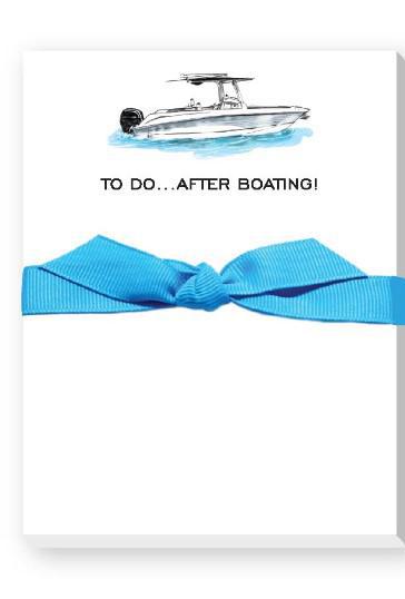 To Do After Boating Notepad