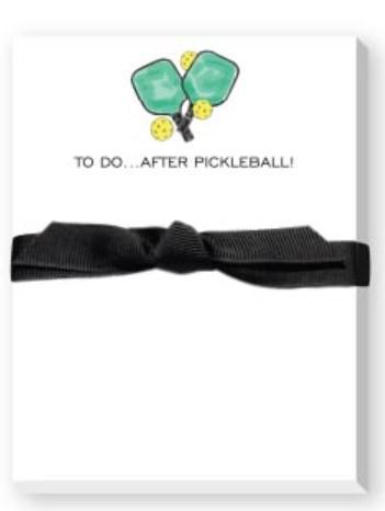 To Do...After Pickleball Notepad