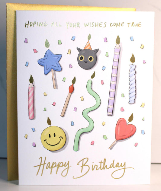 Hoping All Your Wishes Come True Birthday Card