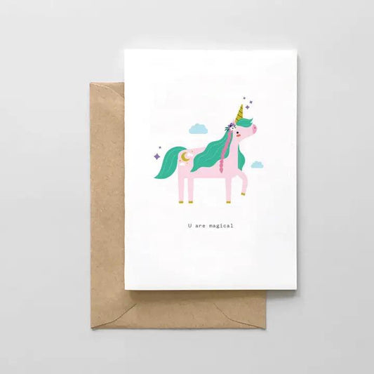 U Are Magical Unicorn Card