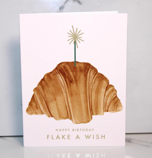 Flake a Wish Birthday Card