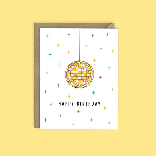 Disco Ball Birthday Card