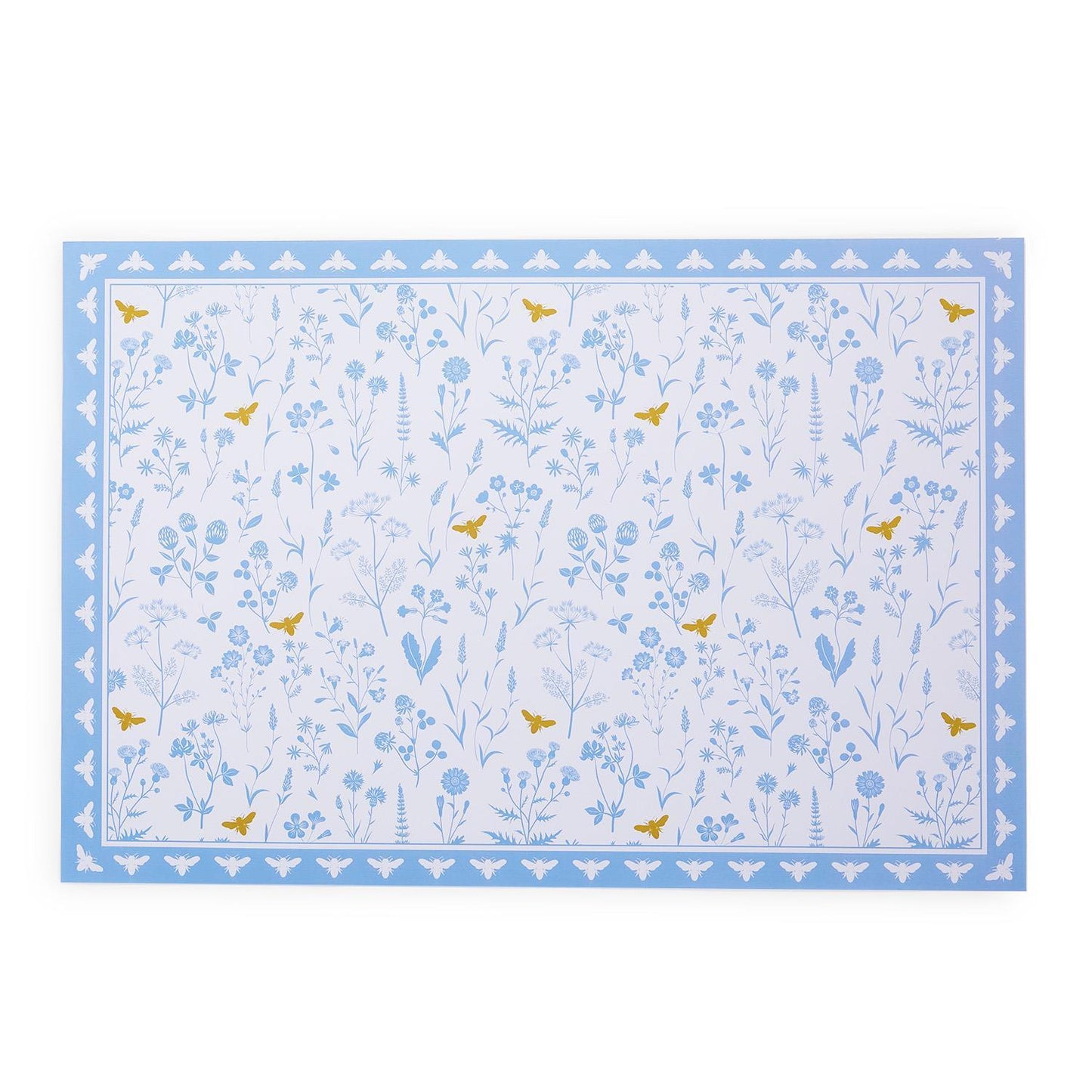 40 Piece Paper Blue and White Placemat