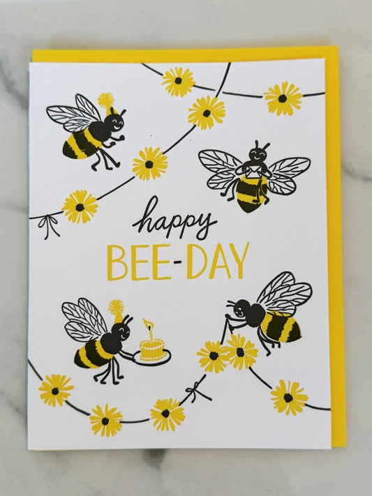 Bee Birthday Greeting Card