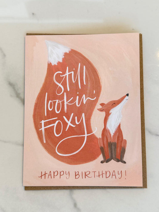 Foxy Birthday Greeting Card