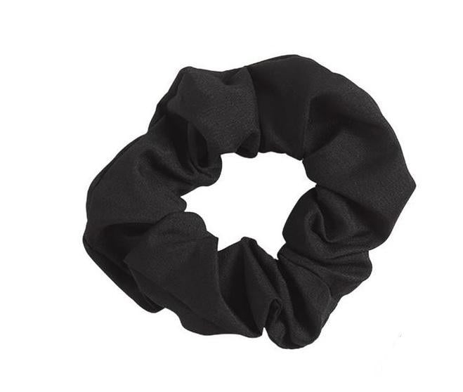 Black Patterned Scrunchie