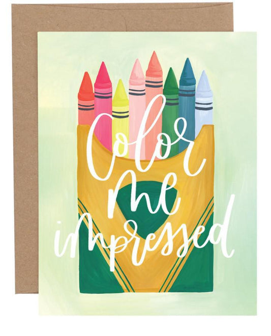 Color Me Impressed Card