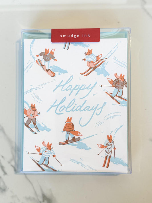 BOXED SET: Alpine Foxes Holiday Cards