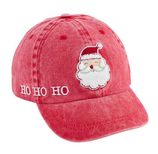 Red Santa Kids Baseball Hat