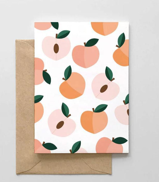 Peach Design Everyday Greeting Card