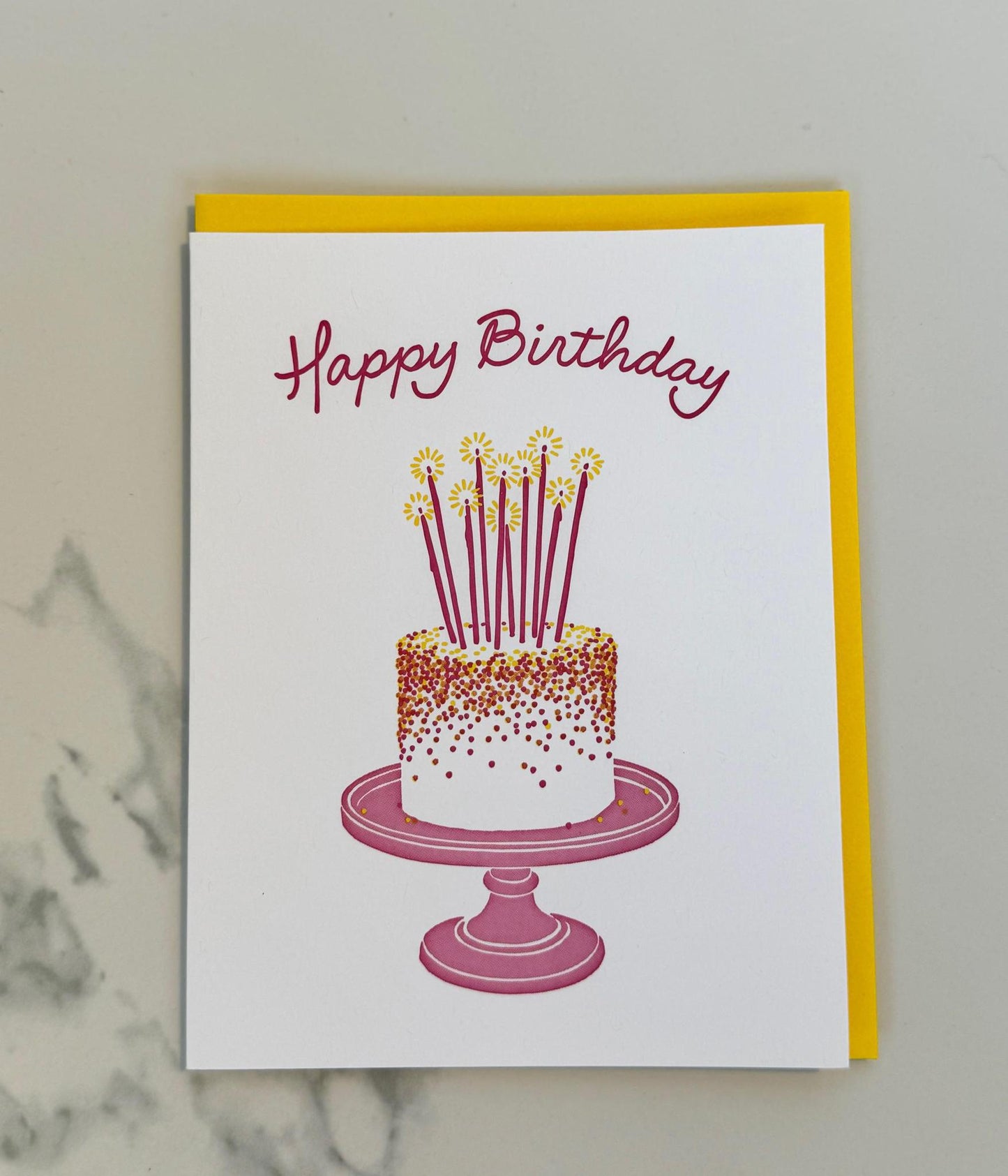 Fancy Cake Birthday Greeting Card