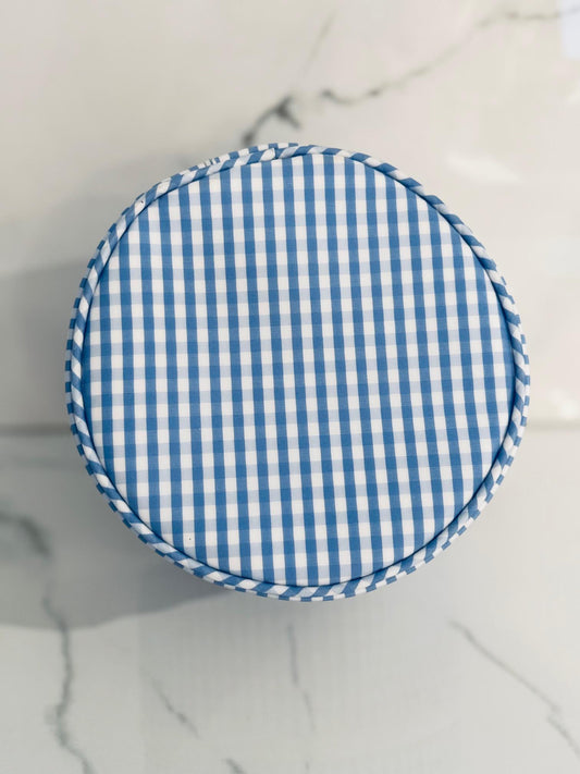 Roundup Jewel Case - Gingham Sky