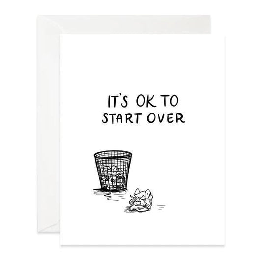 It's OK to Start Over