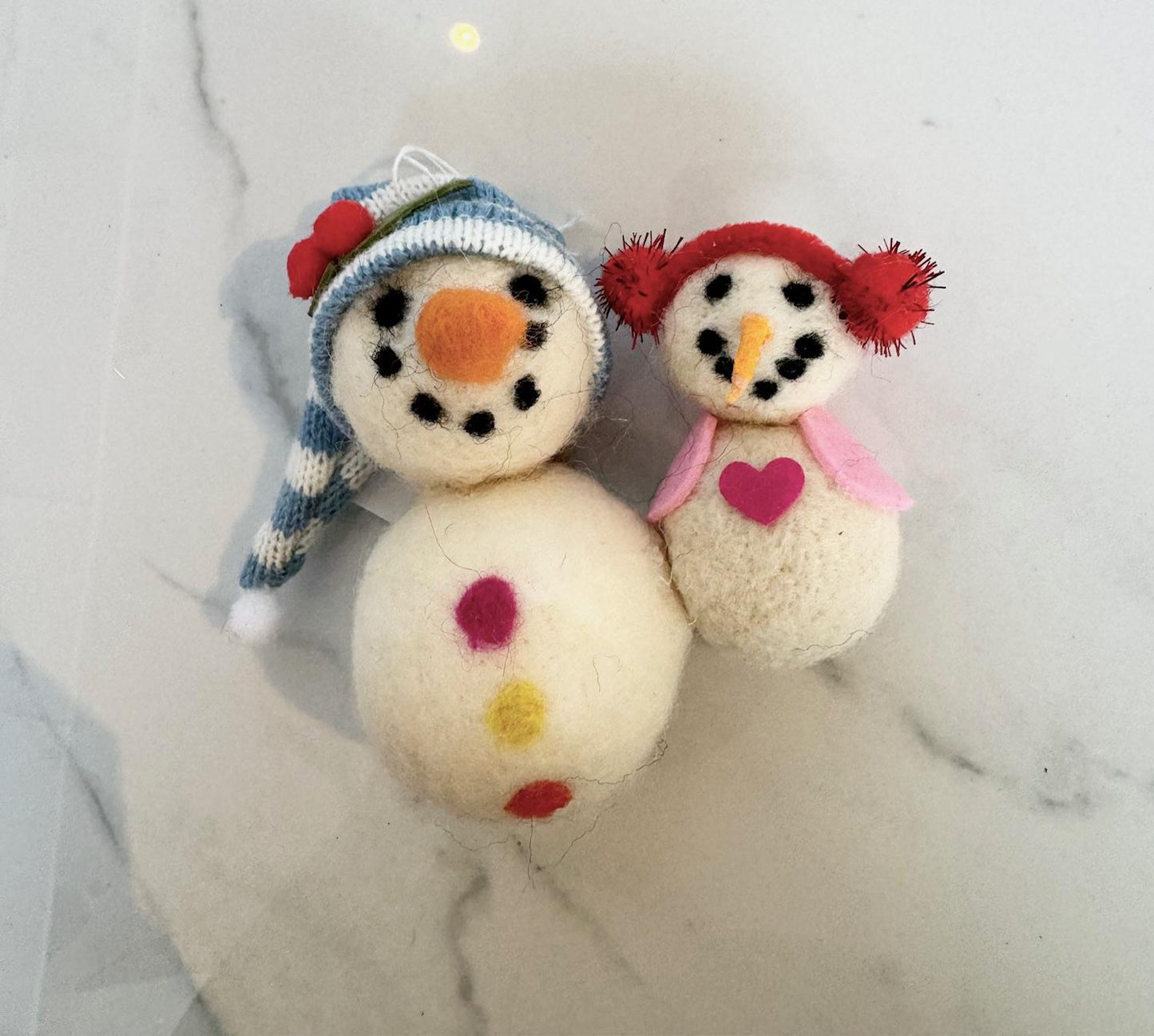 Snowman Felt Ornament