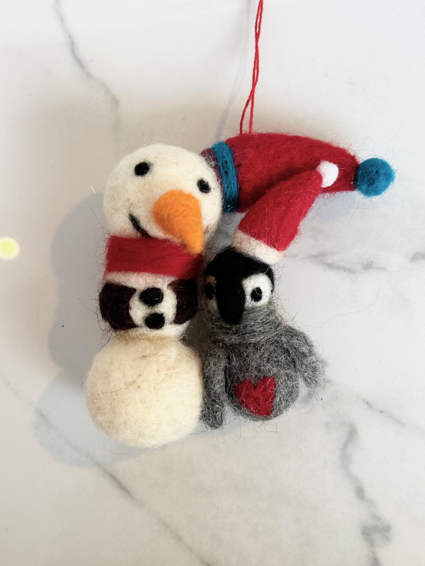 Snowman Felt Ornament