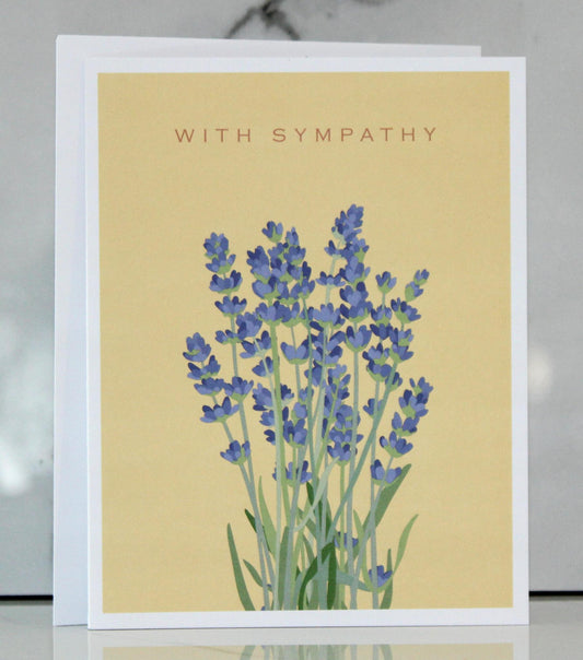 Lavender Sympathy Card