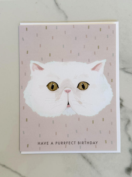 Have a Purrfect Birthday Greeting Card