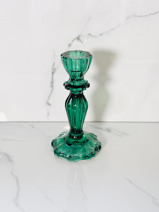 Dark Green Candle Holder