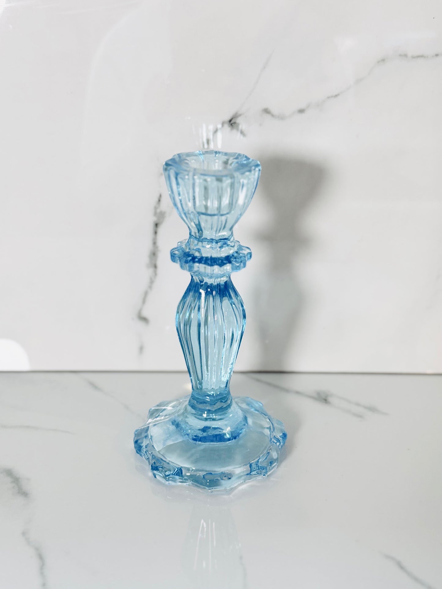 Light Blue Candle Holder