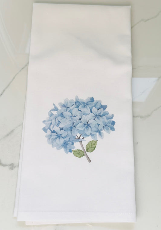 Blue Hydrangea Tea Towel