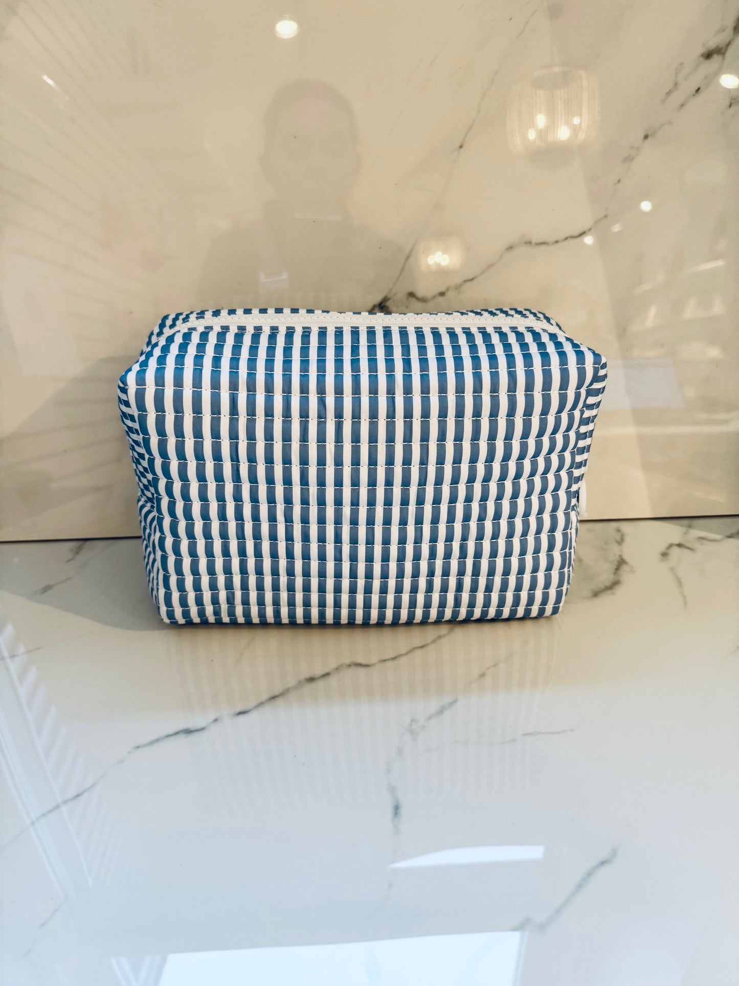 Quilted Everyday Bag - Pimlico Stripe Chambray