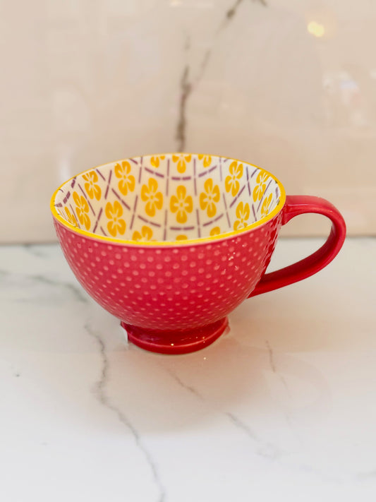 Patterned Mug - Pink