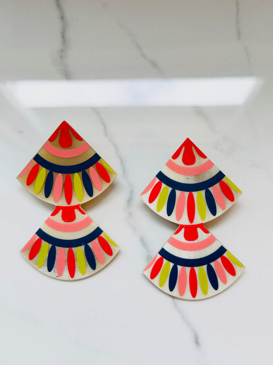 Double Tile Earrings