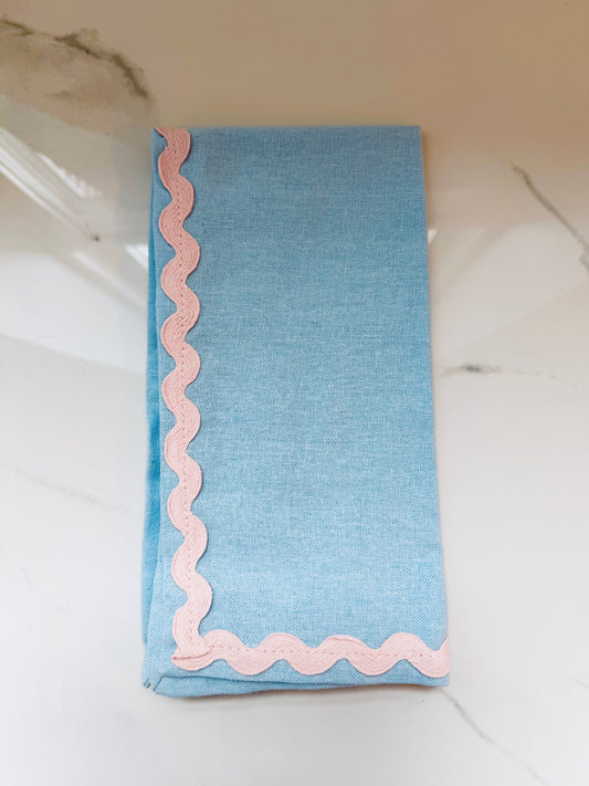 Blue Ric Rac Napkins