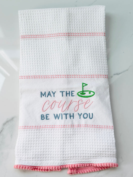 May the Course be With You Hand Towel