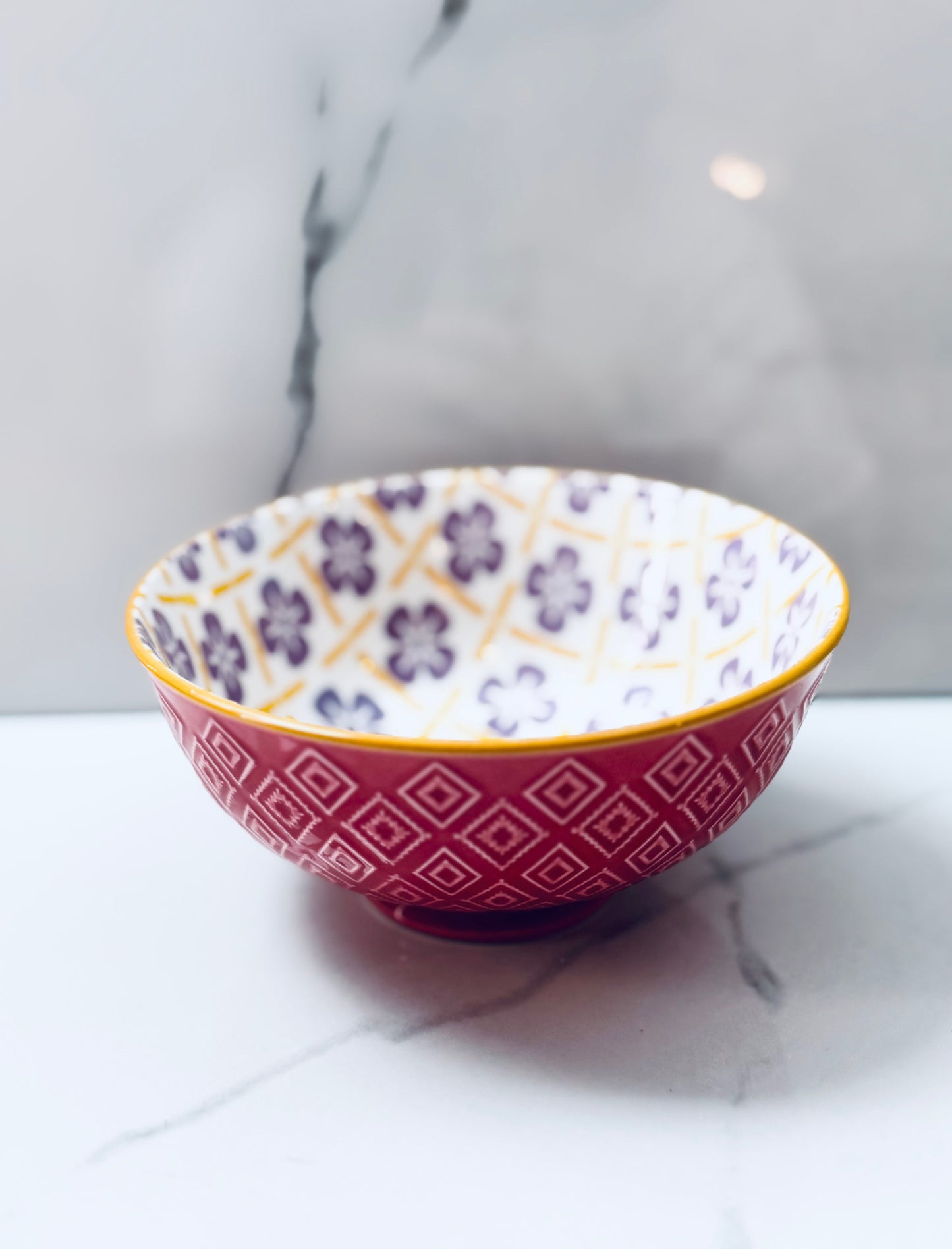 Patterned Bowl  - Pink