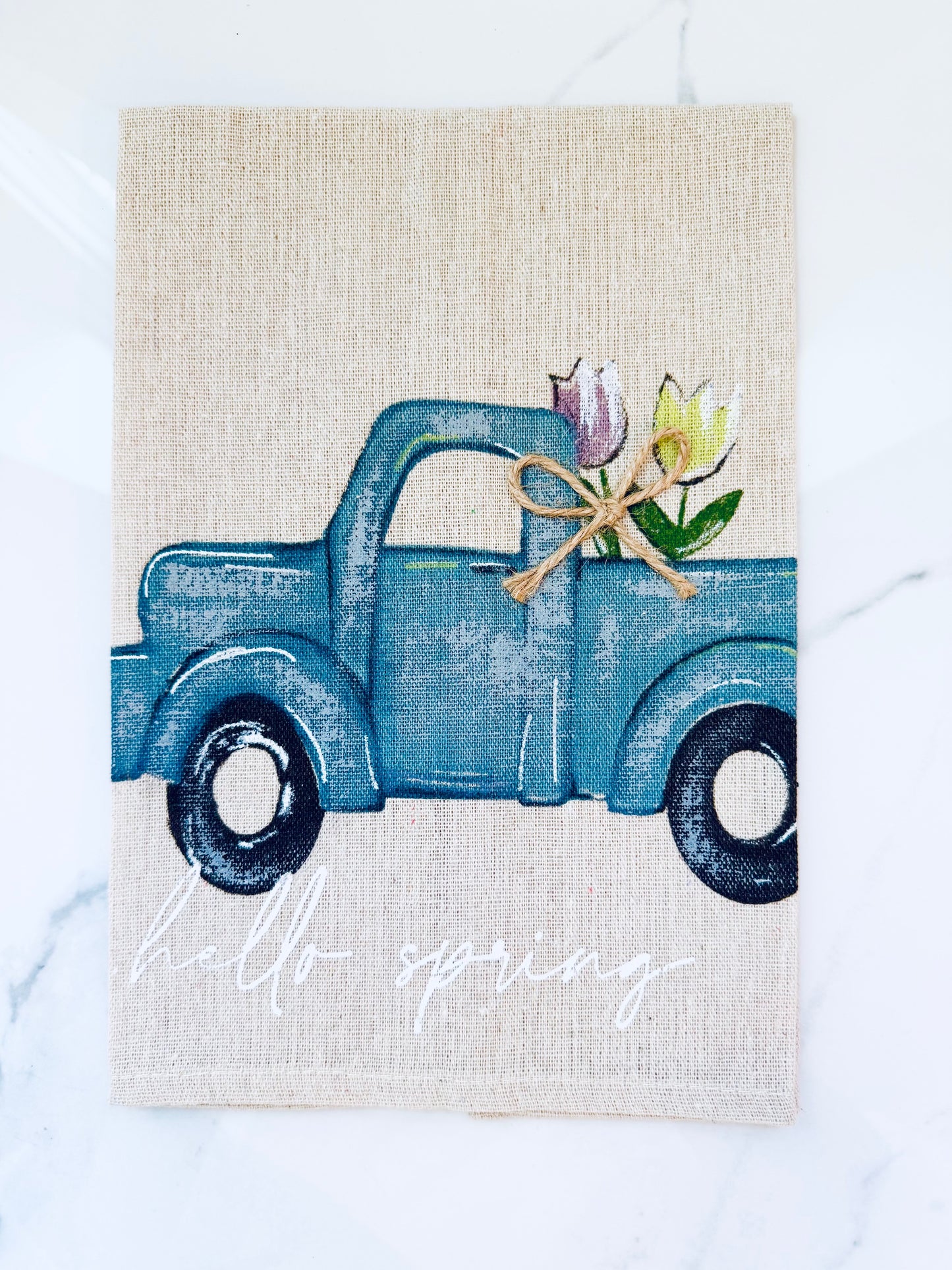 Truck Painted Hand Towel