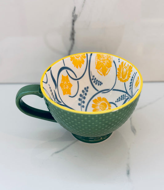 Patterned Mug - Green