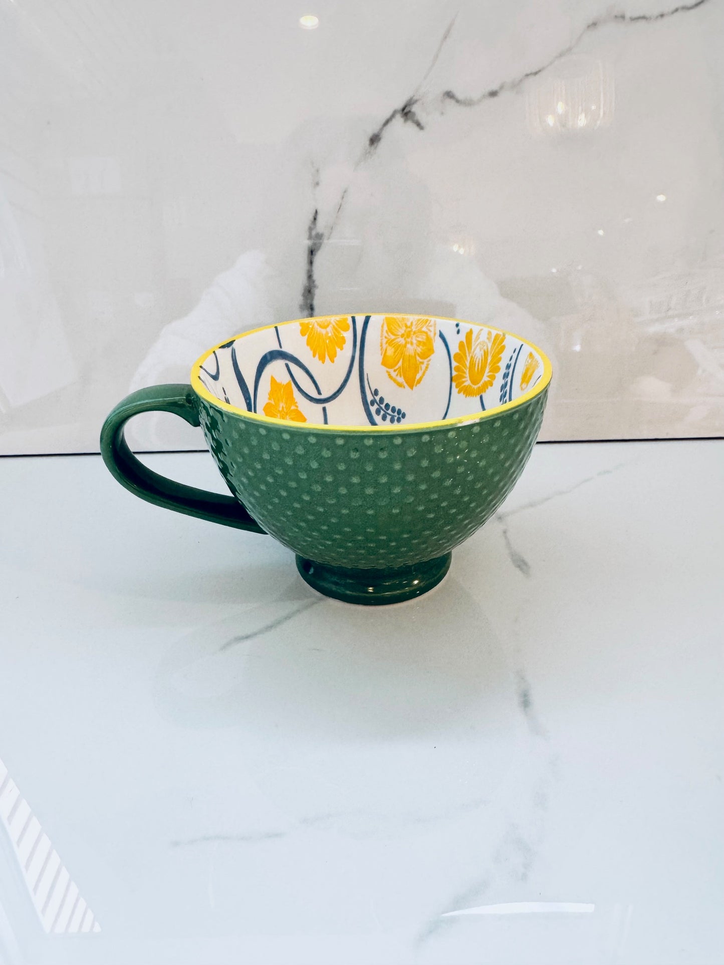 Patterned Mug - Green