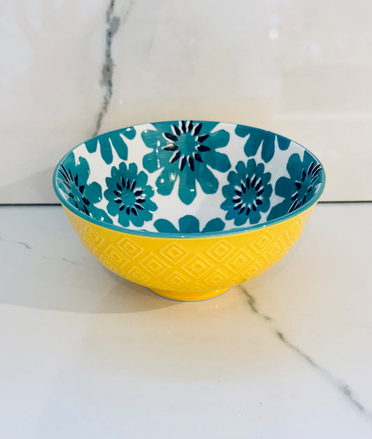 Patterned Bowl - Yellow