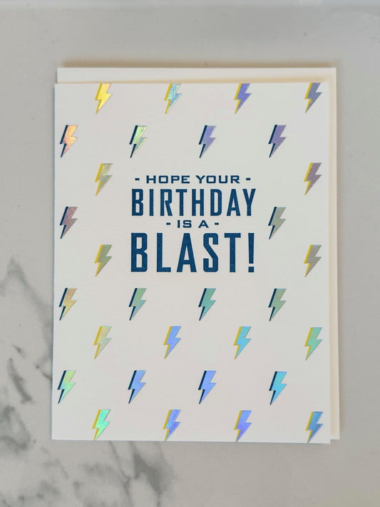 Lightning Rad Birthday Greeting Card