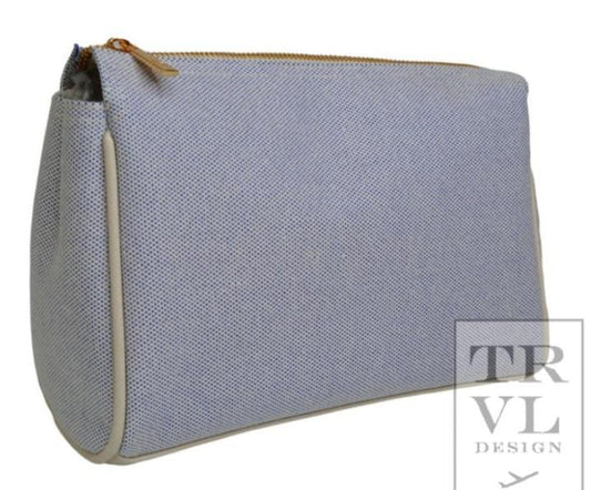 Medium Luxe Linen Travel in Admiral Blue