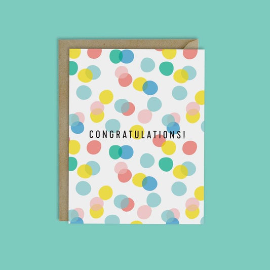 Congratulations Confetti Greeting Card