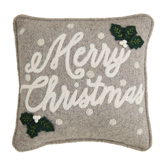 Merry Christmas Mini Felt Pillow