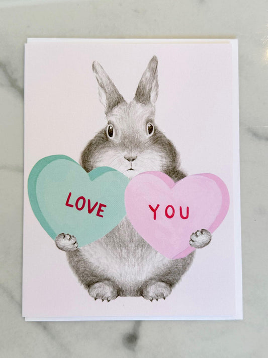 Love You Bunny Greeting Card